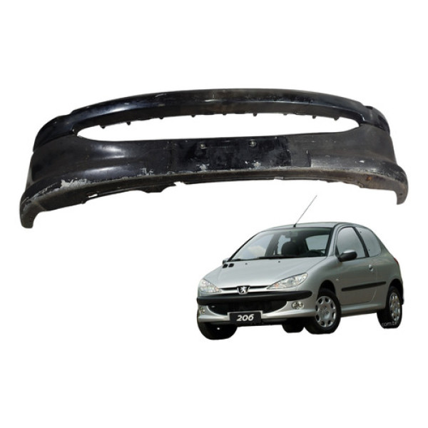 Parachoque Dianteiro Peugeot 206 1.4 2002 A 2008 Azul Azul