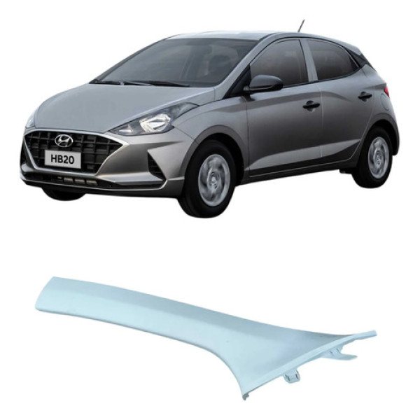 Coluna Para-brisa Esquerdo Hyundai Hb20 2020 85811r1000 Branco