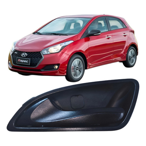 Maçaneta Interna Traseiro Esquerdo Hyundai Hb20 2017 82611hb Branco Traseira