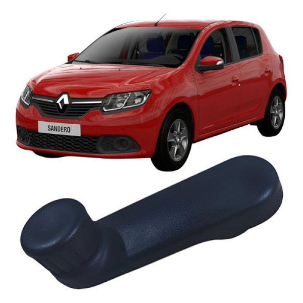 Manivela Máquina Vidro Manual Traseiro Esquerdo Sandero 2017 Preto