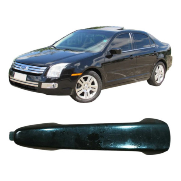 Macaneta Externa Traseira Direita Ford Fusion 2006 6e5354224 Preto Traseira