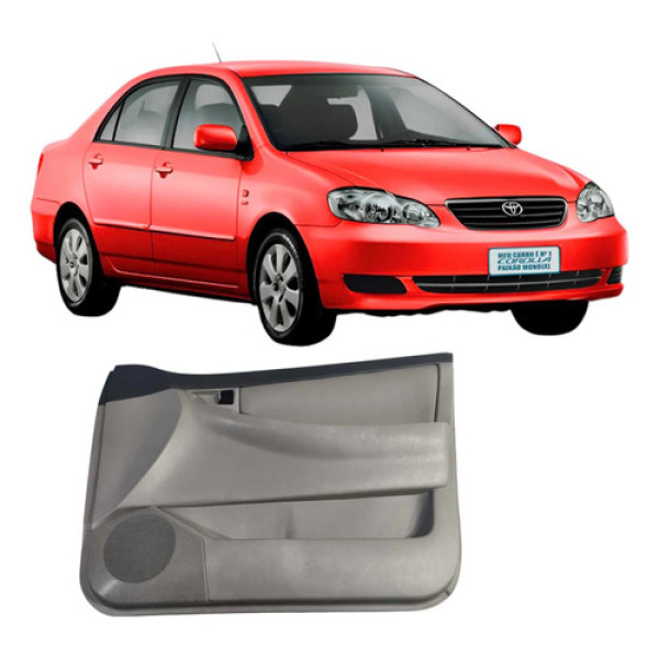 Forro Porta Dianteira Direita Corolla 2003 2008 6777702170 Cinza