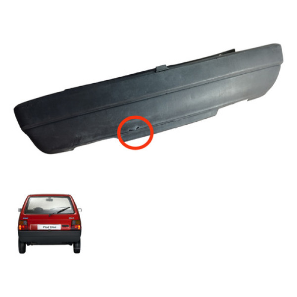 Parachoque Traseiro Fiat Uno 1984 A 1995