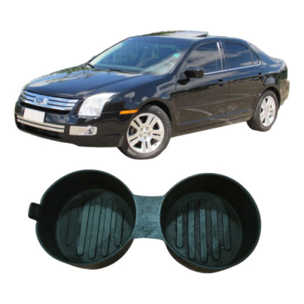 Borracha Interna Console Porta Copos Ford Fusion 6e535413562 Preto
