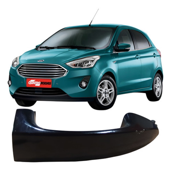 Maçaneta Externa Porta Traseira Direita Ford Ka 2018 Preto  Preto Traseira