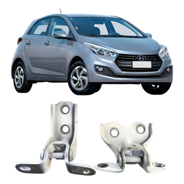Par Dobradiças Dianteira Esquerda Hyundai Hb20 1.0 3c 2018