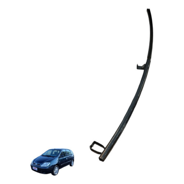 Caneleta Guia Vidro Dianteiro Esquerdo Scenic 2002 A 2006 Preto