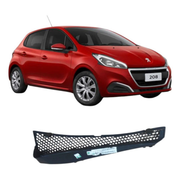 Grade Churrasqueira Peugeot 208 1.2 2019 Original Preto Brilhante