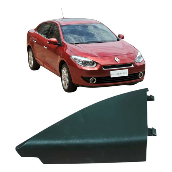 Moldura Interna Retrovisor Esquerdo Fluence 2014 Original Branco