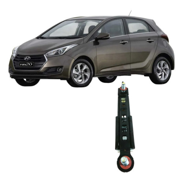 Regulador Altura Cinto Dianteiro Esq Hyundai Hb20 2016 Orig Prateado