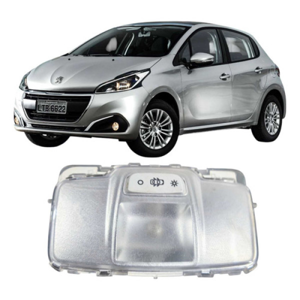 Luz De Teto Peugeot 208 Allure Mt 2017 1.2 3c 96754056