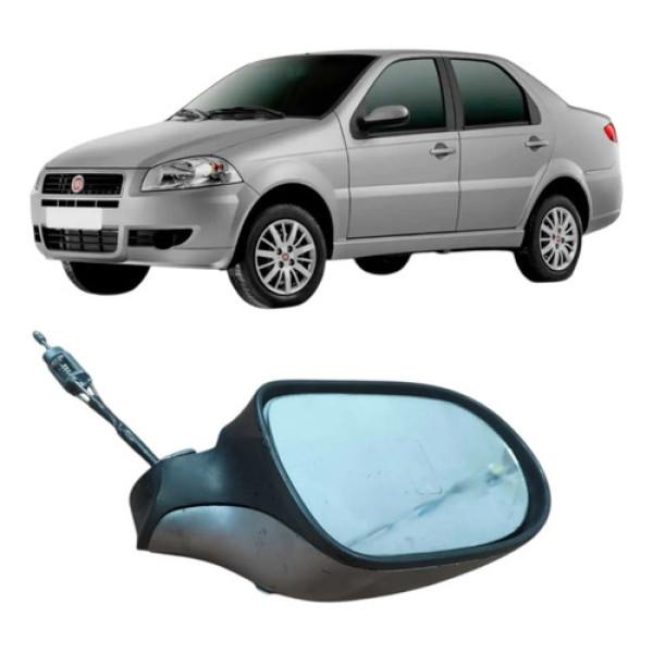Retrovisor Lado Esquerdo Fiat Siena 2013 E9026477 Original