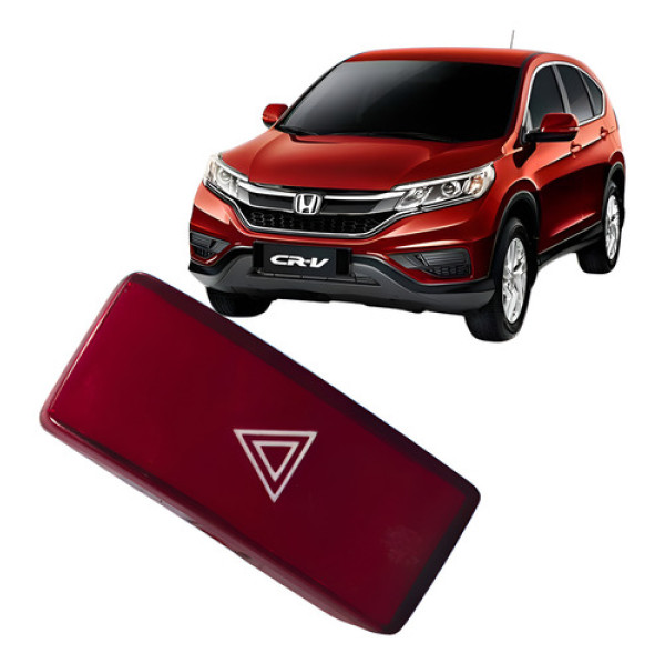 Botão Pisca Alerta Honda Crv 2.0 2008 A 2014 Vermelho