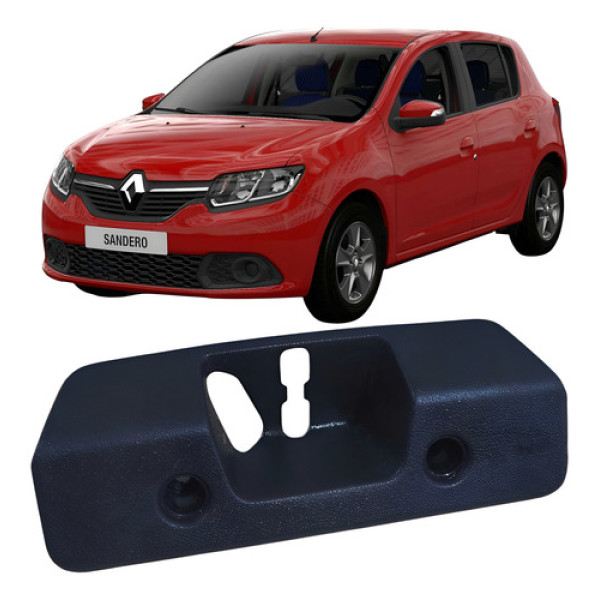 Acabamento Trava Tampa Traseira Renault Sandero 2017 9093064 Preto