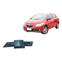 Emblema Gravata Grade Dianteira Chevrolet Onix 1.0 2014 Preto