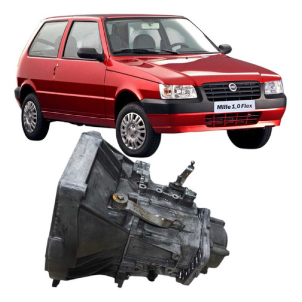 Caixa Cambio Manual Uno Mille Palio 2006 1.0 2p C02433715