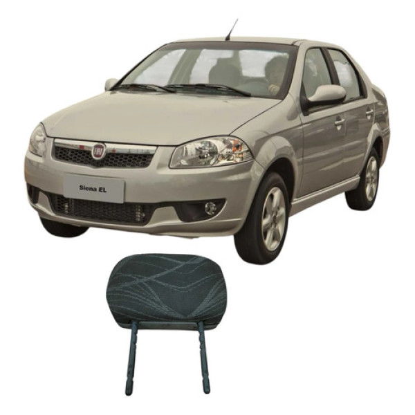 Encosto Cabeça Dianteiro Fiat Siena 2013 1.0 Original Cinza-escuro