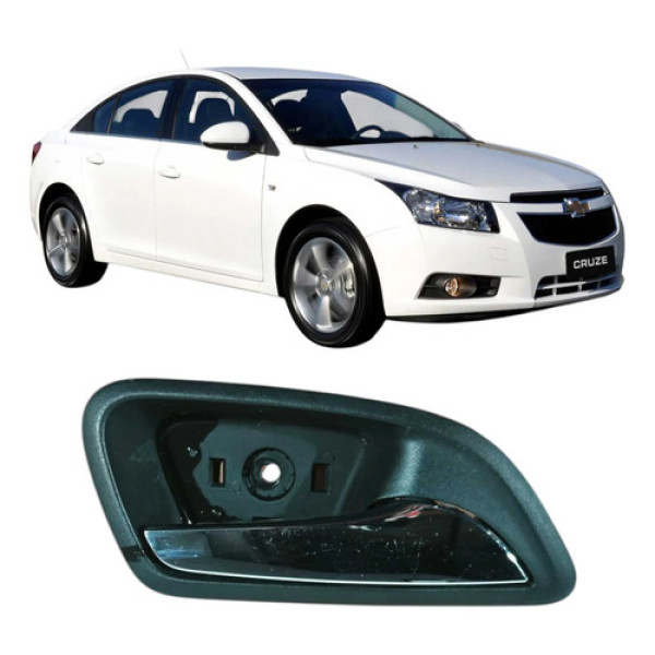 Maçaneta Dianteira Direita Gm Cruze Sedan 2013 1.8 96845904 Preto Dianteira