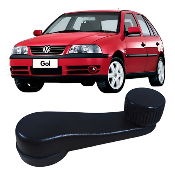 Manivela Manual Vidro Dianteiro Volkswagen Gol 2005 5x837581 Prateado