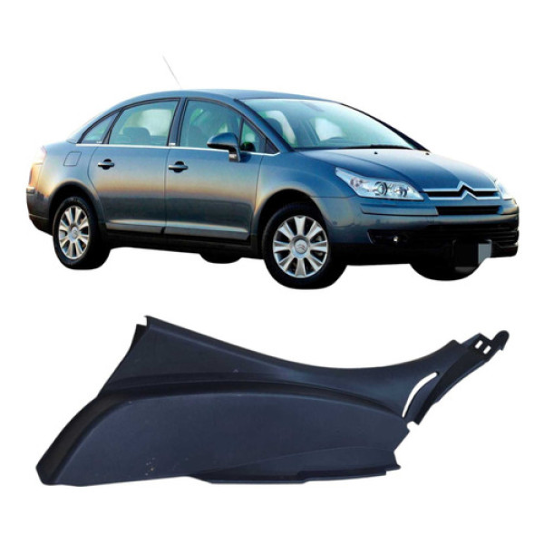 Moldura Soleira Traseira Esquerda Citroën C4 Pallas 2008 Preto
