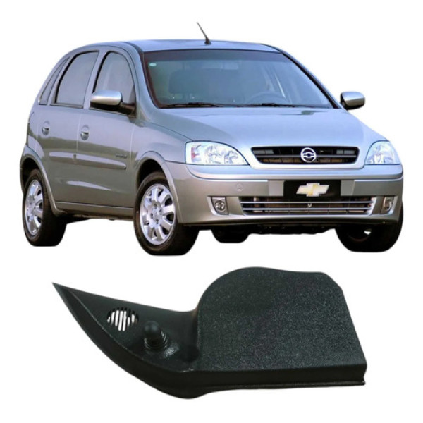 Moldura Retrovisor Direito Gm Corsa 2006 Original 24457138 Prateado