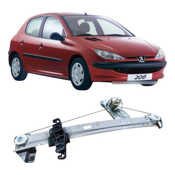 Maquina Traseira Direita Peugeot 206 1.4 2008 9684739880