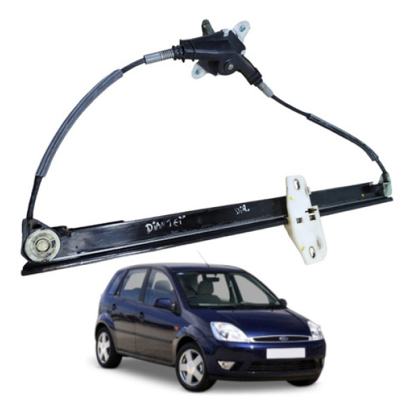 Máquina Vidro Dianteiro Direito Manual Fiesta 2003 A 2012