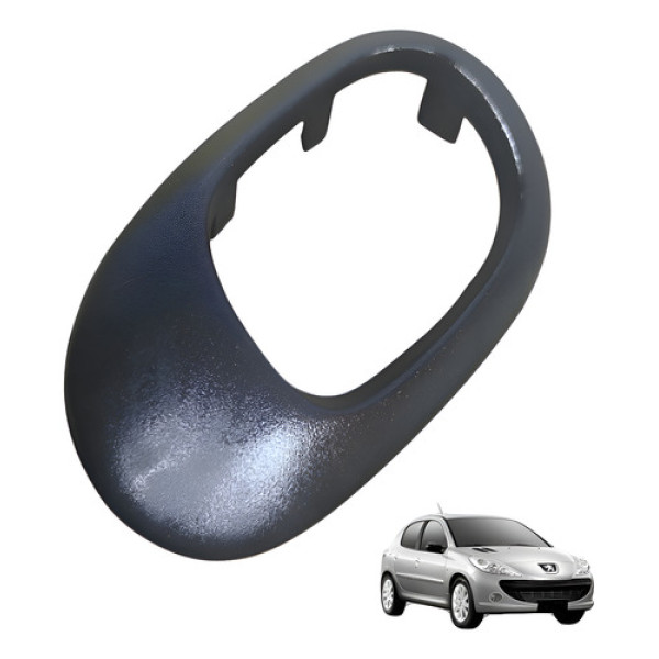 Moldura Macaneta Peugeot 207 2010 Dianteiro Traseir Direito Preto Dianteira