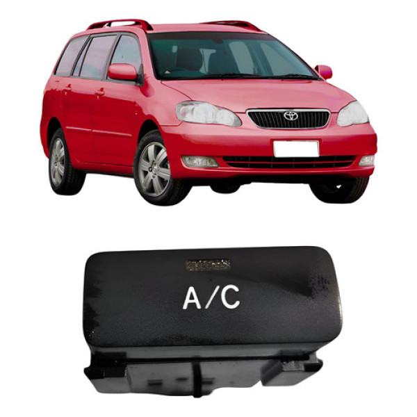 Botão Interruptor Ac Ar Toyota Corolla 2005-2008 153635 - Preto