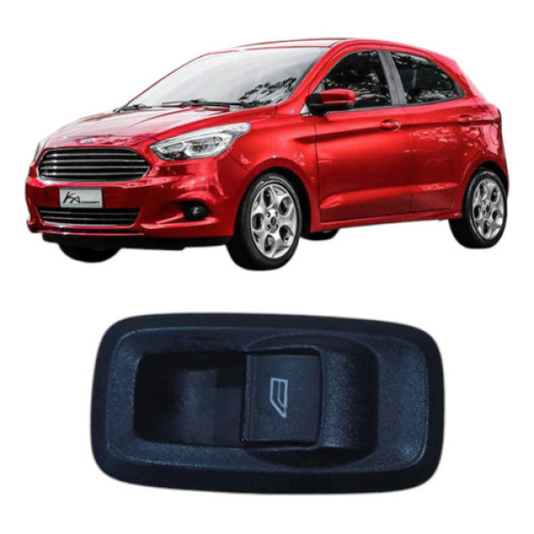 Botão Vidro Elétrico Passageiro Fiesta 2011 A2019 Cn15-14529
