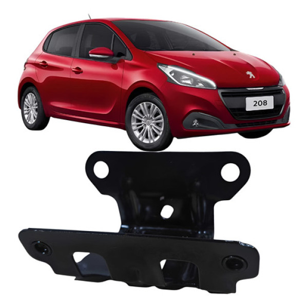 Suporte Fechadura Capo Dianteiro Peugeot 208 2019 9672502680