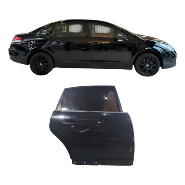 Porta Traseira Direita Citroen C4 Pallas 4p 2007  Traseira Direito Preto