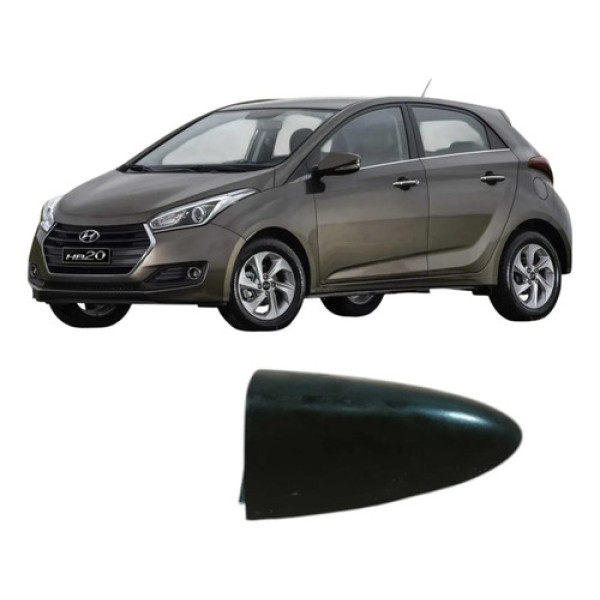 Acabamento Maçaneta Traseira Direita Hyundai Hb20 2016 Ori  Prateado Traseira