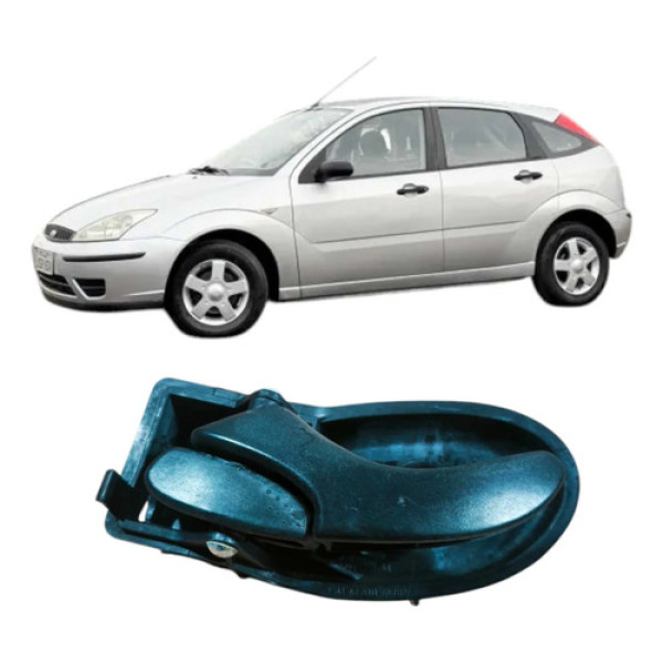 Maçaneta Interna Traseira Esquerda Focus 2007 Xs41a22601 Preto Traseira