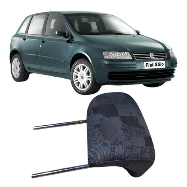 Encosto Cabeça Banco Traseiro Direito Fiat Stilo 2003 Preto