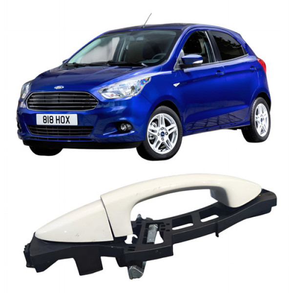 Maçaneta Dianteira Direita Ford Ka 3c 2017 -2019  Branco Dianteira