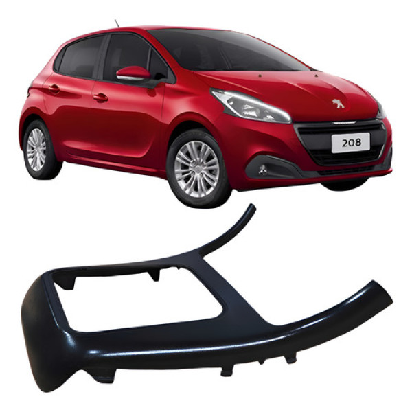 Moldura Console Central Peugeot 208 1.2 2018 964215777 Preto Preto