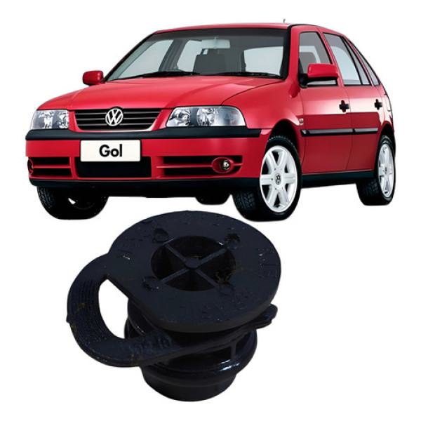 Tampão Com Trava Cavalete Água Volkswagen Gol 1.0 4c 2005  Prateado