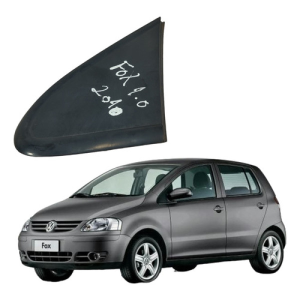 Acabamento Retrovisor Esquerdo Moldura Externo Fox 2003/2010 Preto