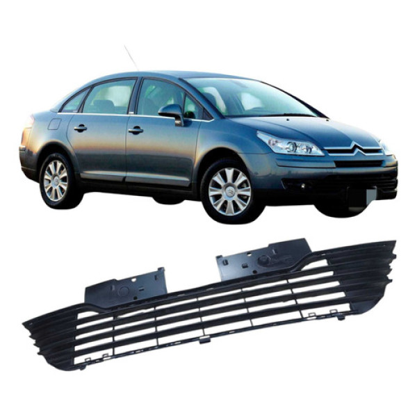 Grade Dianteira Inferior Citroen C4 Pallas 9682373677 Preto Fosco