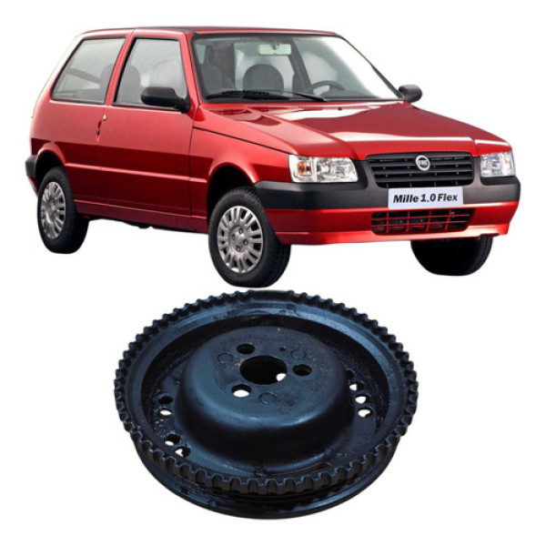 Polia Virabrequim  Fiat Uno Mille 2006 55205735