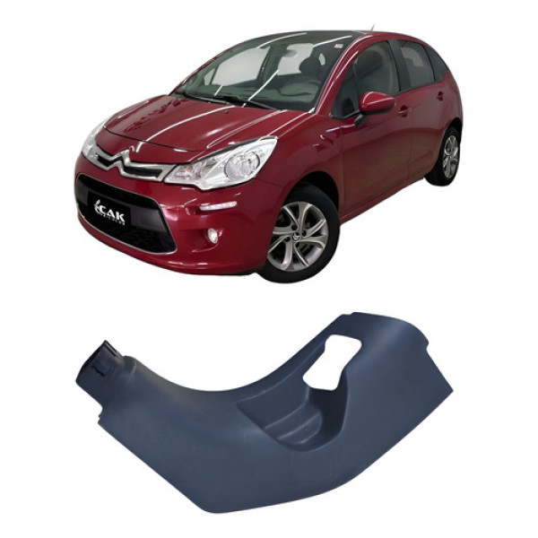 Soleira Coluna Dianteira Esquerda C3 1.5 9675525477 Preto Preto