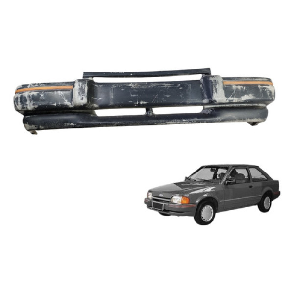 Parachoque Dianteiro Ford Escort 1987 A 1992 Preto Preto