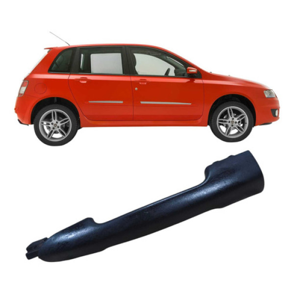 Maçaneta Dianteira Esquerda 1.8 Stilo 2003 242043 Preto Dianteira