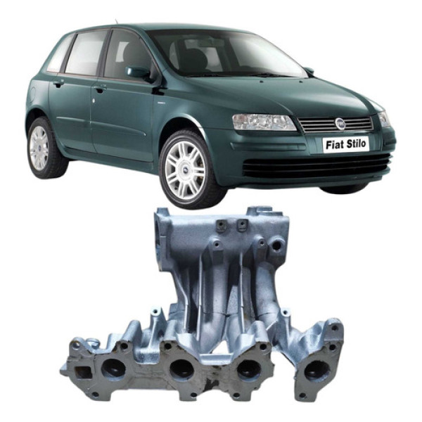 Coletor Admissão Fiat Stilo 1.8 2003 4 Bico 93286142