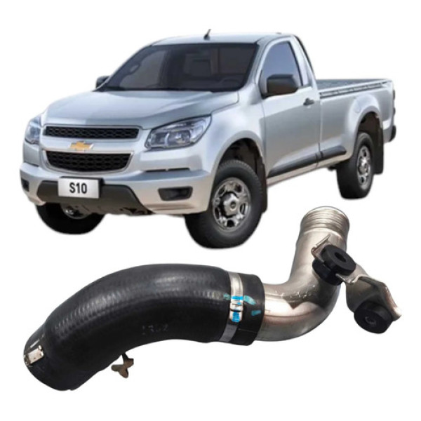 Cano Duto Mangueira Intercooler Chevrolet S10 2013 2014 2015 Preto
