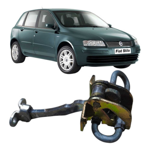 Limitador Porta Traseira Direita  Stilo 1.8 2003 830g4a134 Prateado