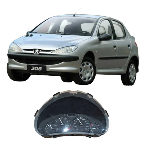 Painel De Instrumentos Peugeot 206 2009 Original 5550003000 Preto