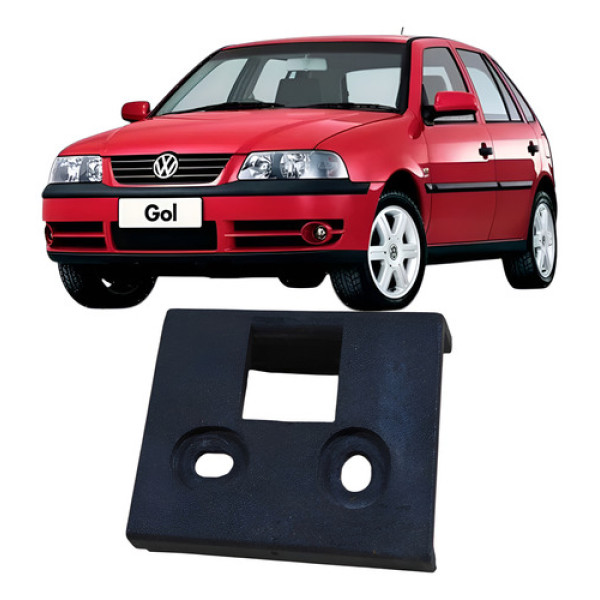 Batente Fechadura Tampa Porta Luvas Volkswagen Gol 2005  Prateado