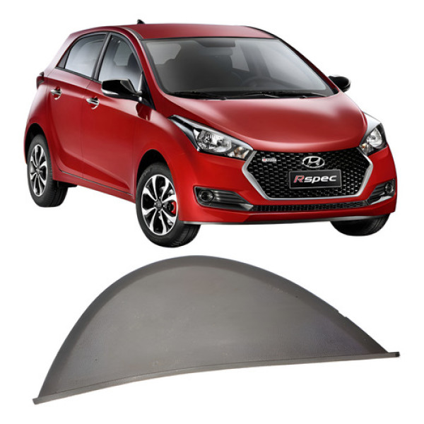 Moldura Lateral Painel Esquerdo Hyundai Hb20 1.0 2017-2020  Branco Listras